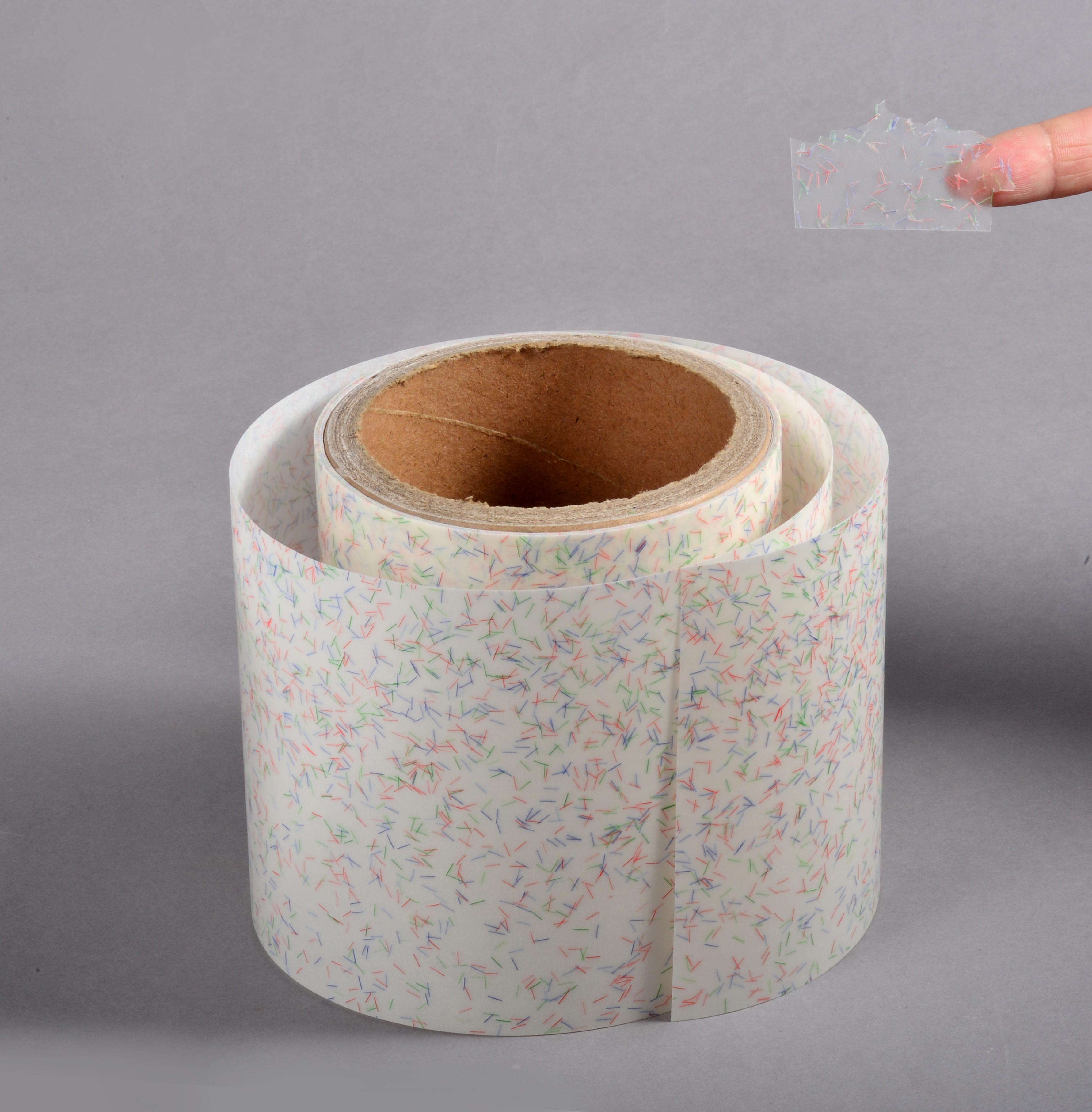 Материал этикетки волокна уничтожимого винила