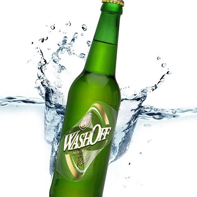 Смыть этикетки для рециркулируемых бутылок пива