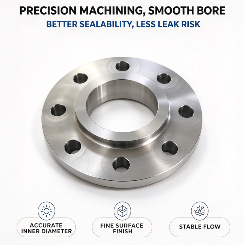 Slip-On Titanium Flange, Gr5 Ti-6Al-4V High Strength, For Offshore Oil & Gas Service, Accept Custom Size Drawings