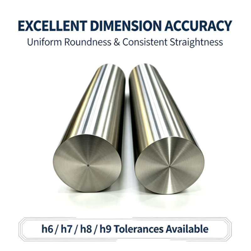 Medical Grade Precision Ground Titanium Round Rod, ASTM F136 AMS4928 Ti-6Al-4V ELI, Biocompatible Smooth Surface Titanium Bar for Bone Implant and Prosthesis