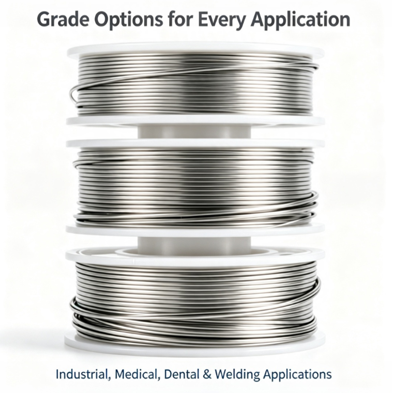 Bright Surface Gr2 Pure Titanium Welding Wire ASTM B863 Titanium Spool Wire Chemical Resistant Titanium Wire for Petrochemical Industry