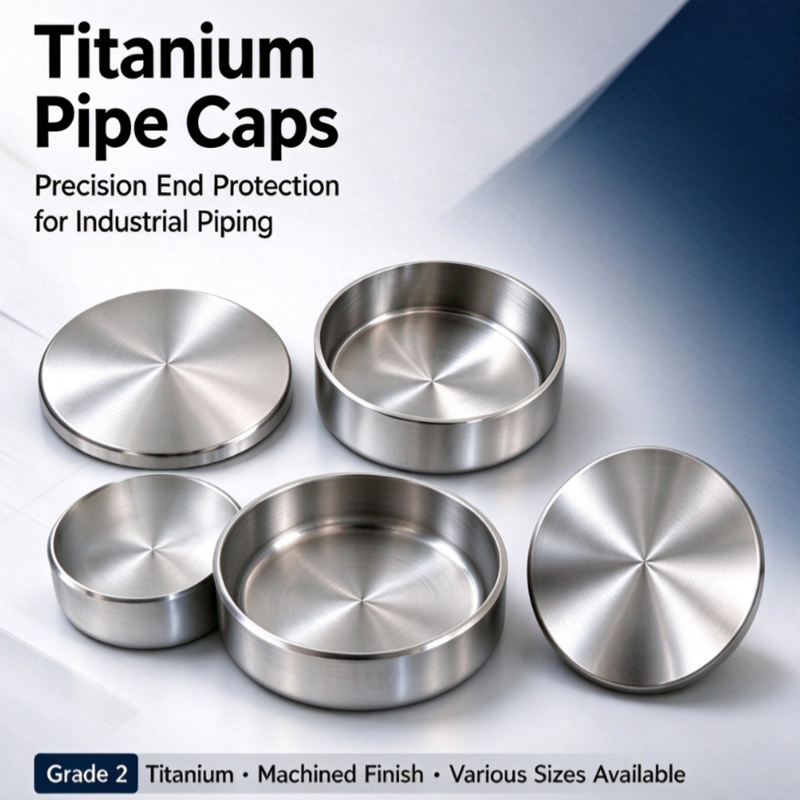 Gr2 Pure Titanium Pipe Caps Corrosion Resistant Seawater Pipe End Cap for Chemical Marine Pipeline