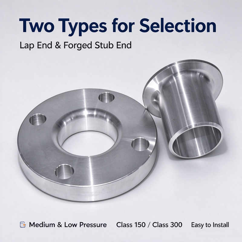 Welded Ring Lap Joint Flange (Butt Weld Ring Loose Flange) - Custom Titanium & Alloy Steel Flanges | Factory Direct Supply