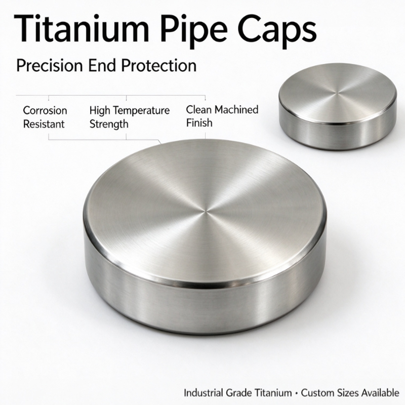 Gr2 Pure Titanium Pipe Caps Corrosion Resistant Seawater Pipe End Cap for Chemical Marine Pipeline