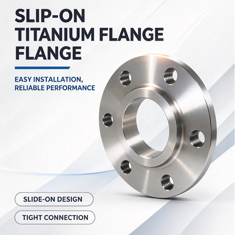 Slip-On Titanium Flange, Gr5 Ti-6Al-4V High Strength, For Offshore Oil & Gas Service, Accept Custom Size Drawings