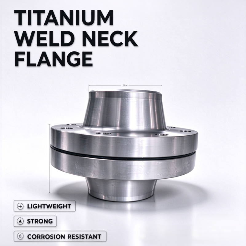 SLIP-ON TITANIUM FLANGE, Gr2 ASTM B363 Corrosion Resistant, For Chemical & Offshore Industry, Factory Direct Wholesale Supplier