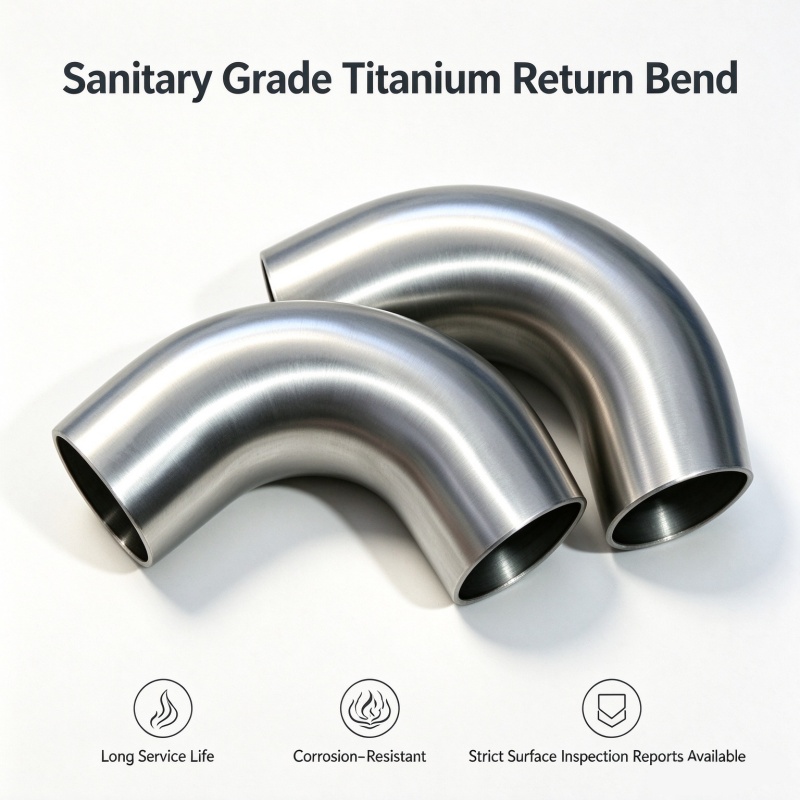Sanitary Grade Titanium 180 Bend for Purified Water Line