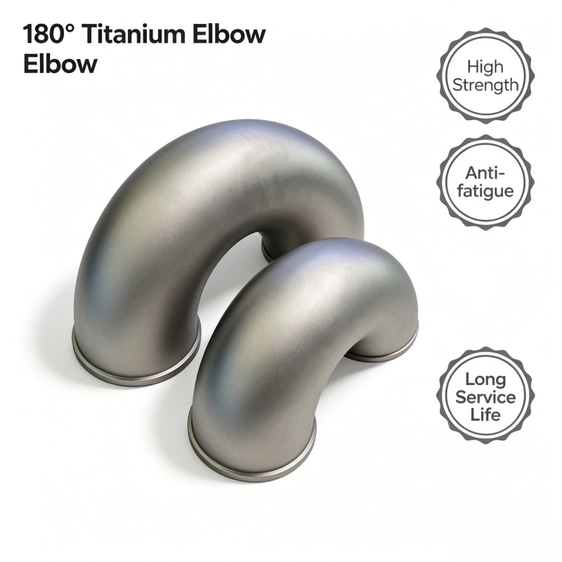 ASTM B363 Pure Titanium 180° Return Bend TA1 Seamless Buttweld Fitting for Chlorine-containing Chemical Pipeline