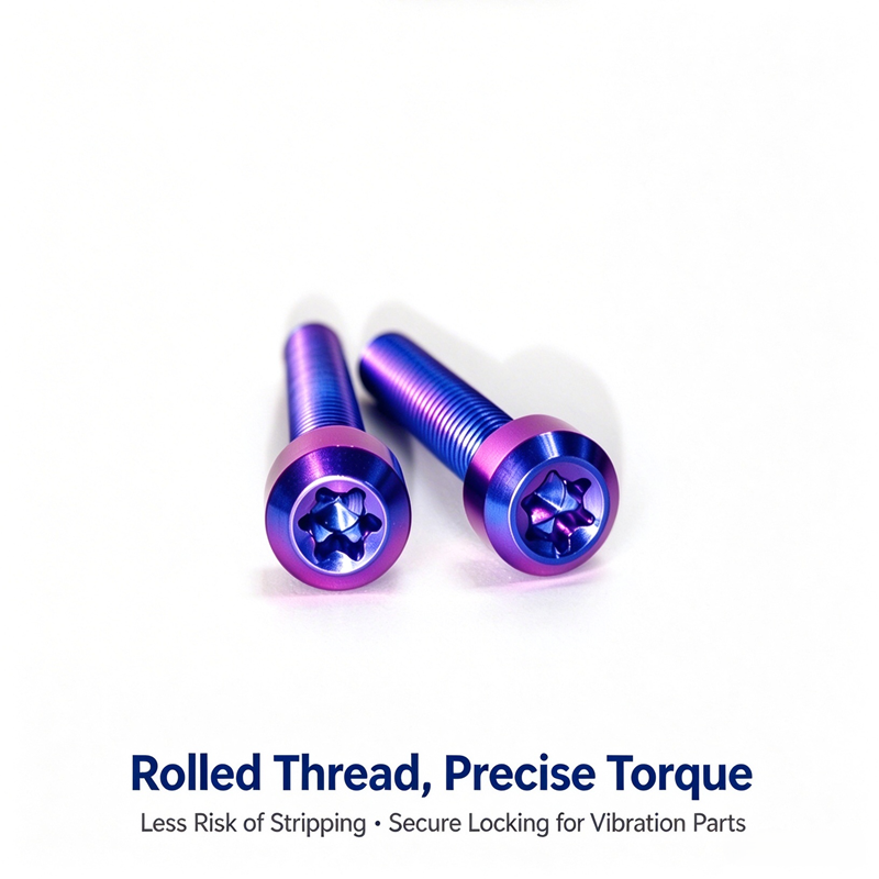 DIN Standard Titanium Alloy Torx Socket Head Screws Wholesale Lightweight Titanium Fastener Manufacturer