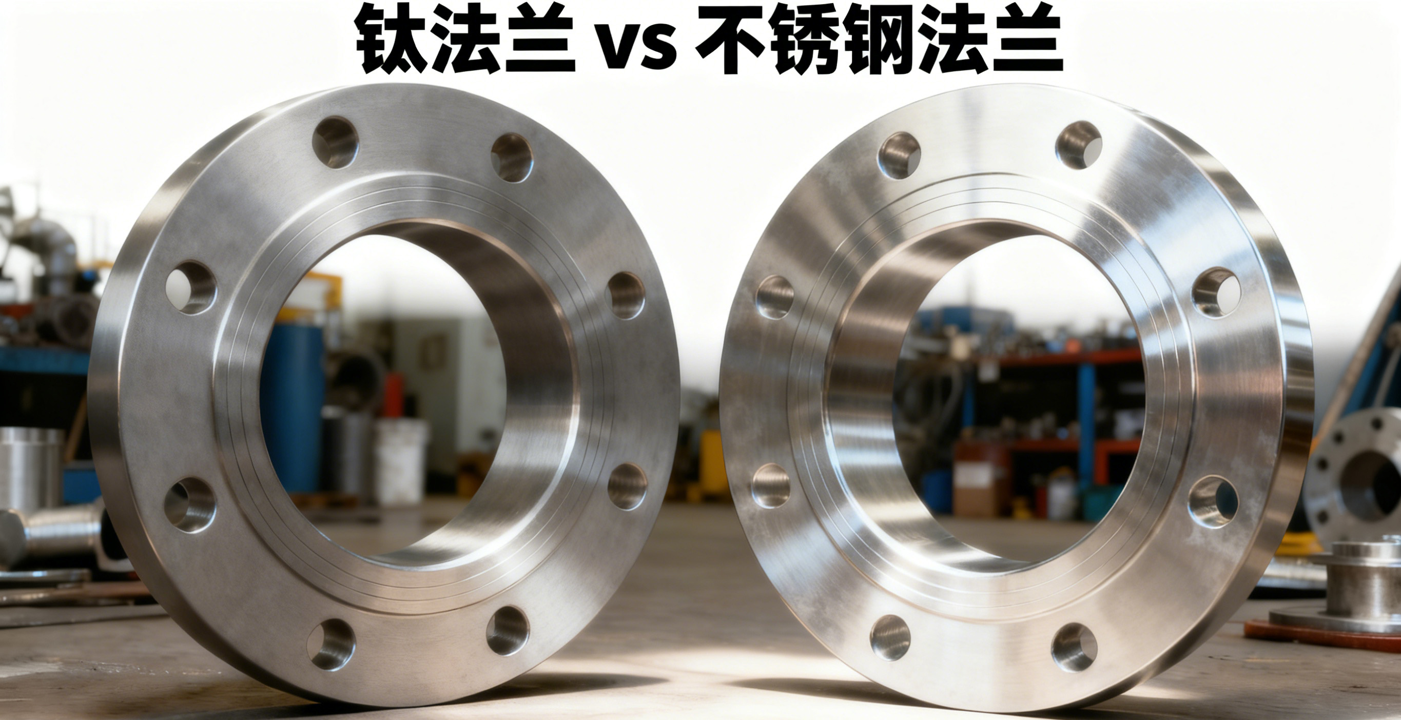 Titanium flange
