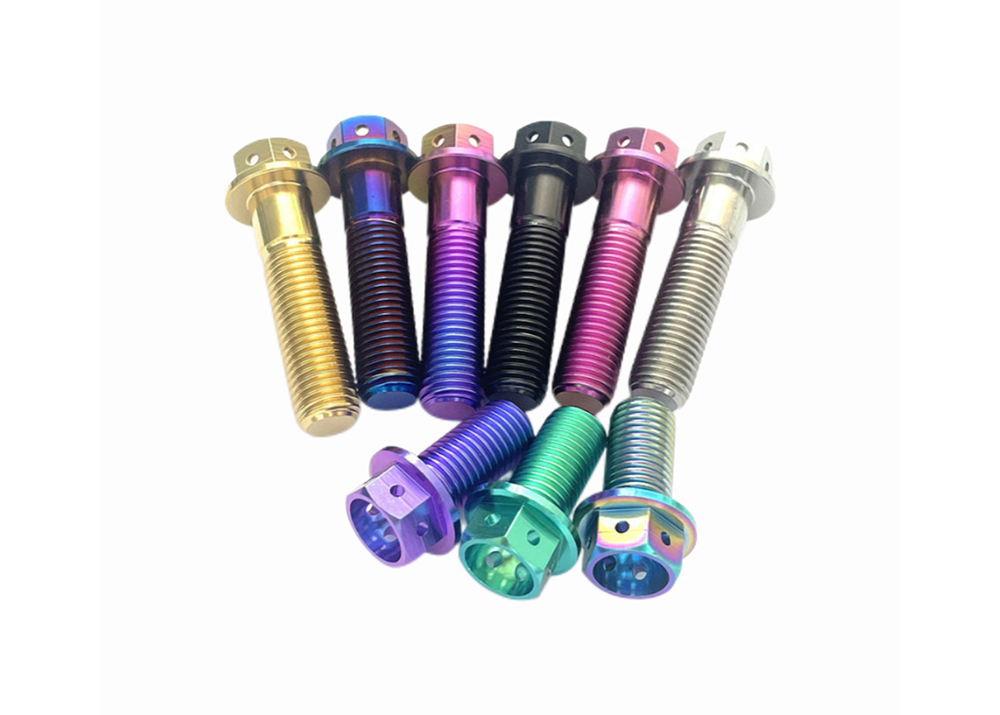 Titanium GR5 Flanged Hex Head Bolt with Six Hole