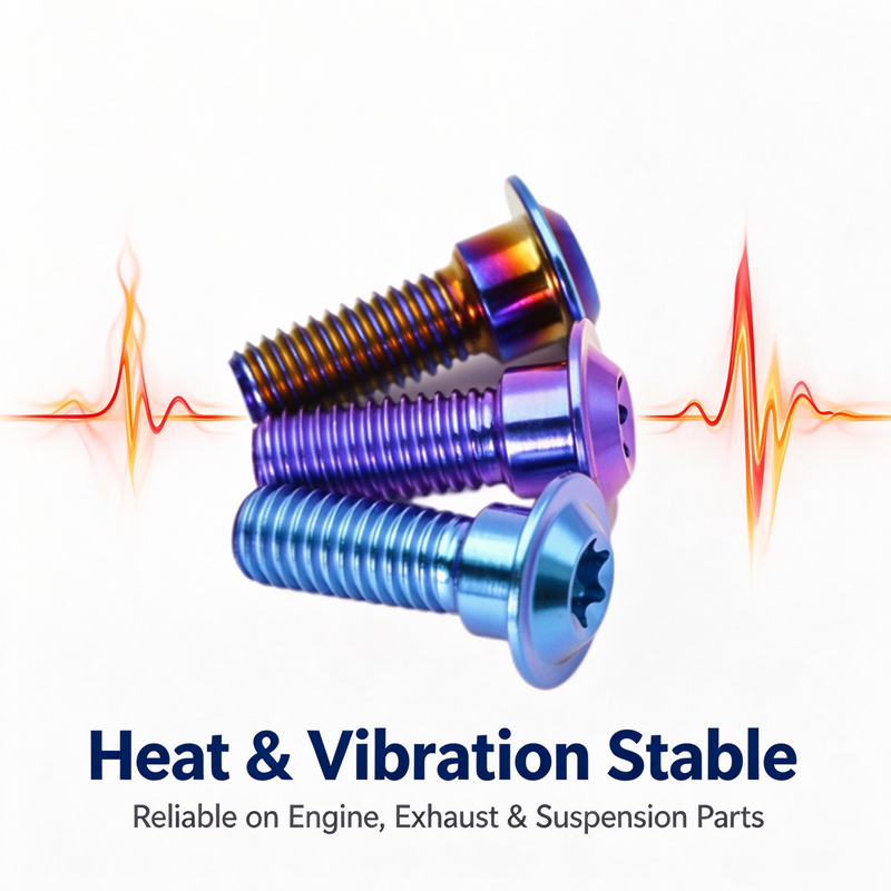 TC4 Titanium Torx Head Steps Screw Anodized Anti-seize Fastener For Racing Modification