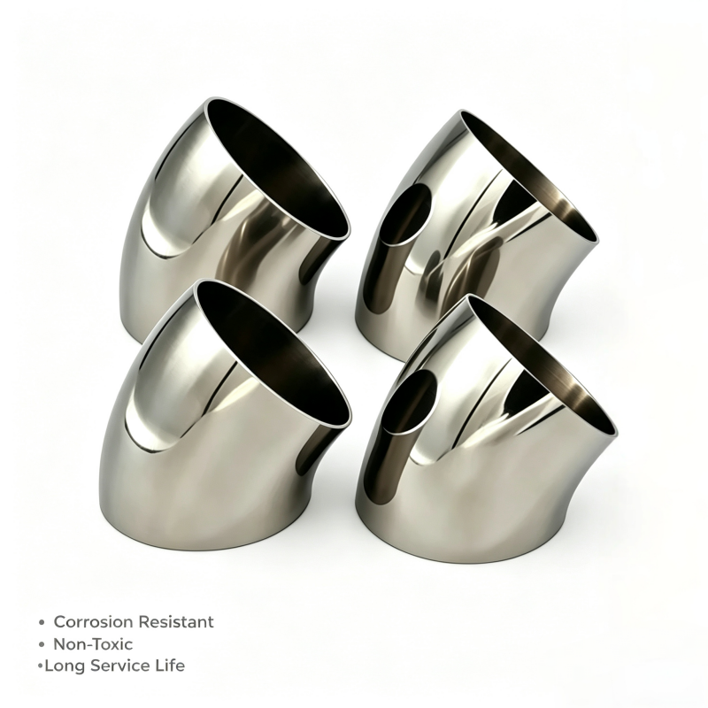 TC4 Titanium Alloy 45° Elbow Lightweight High Strength for Aerospace Exhaust Piping