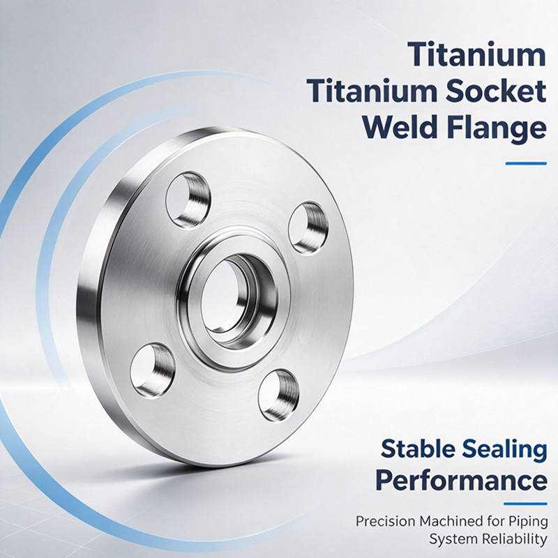 Titanium Socket Weld Flange Gr2 Gr5 Class150-2500 / PN10-PN160 Corrosion Resistant For Oil Gas Chemical Marine