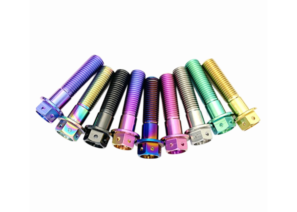 Titanium Flanged Hex Head Bolt with Six Hole