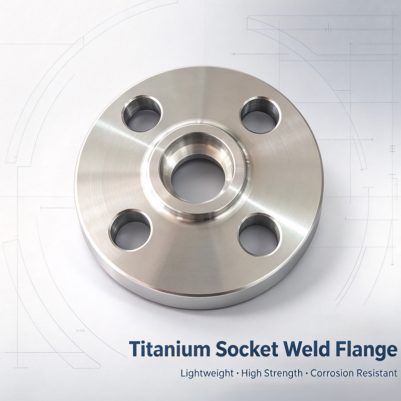 Titanium Socket Weld Flange Gr2 Gr5 Class150-2500 / PN10-PN160 Corrosion Resistant For Oil Gas Chemical Marine