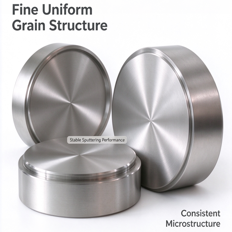 Titanium Round Sputtering Target, Circular Titanium Sputtering Disc, Corrosion Resistant, For Vacuum Magnetron Sputtering Machine, Buy Directly From Factory