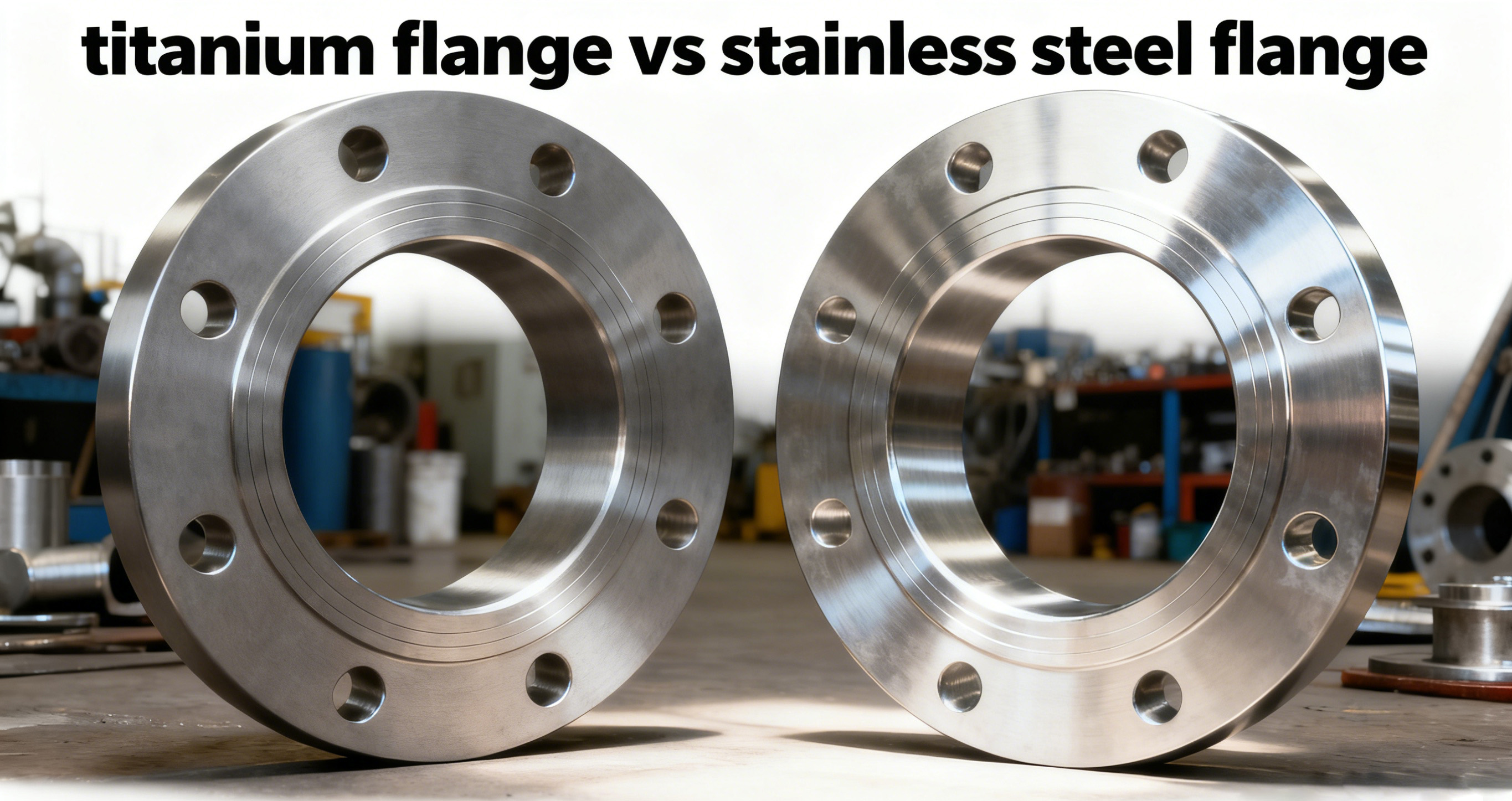 Titanium flanges