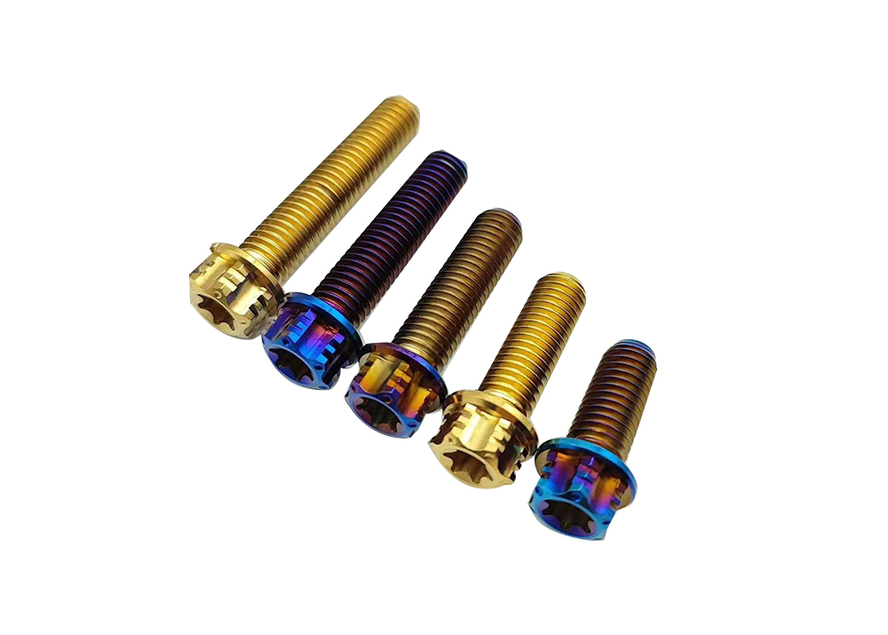 M6 M8 M10 Titanium Alloy Torx Bolt Anodized Color for Motorcycles Bicycles