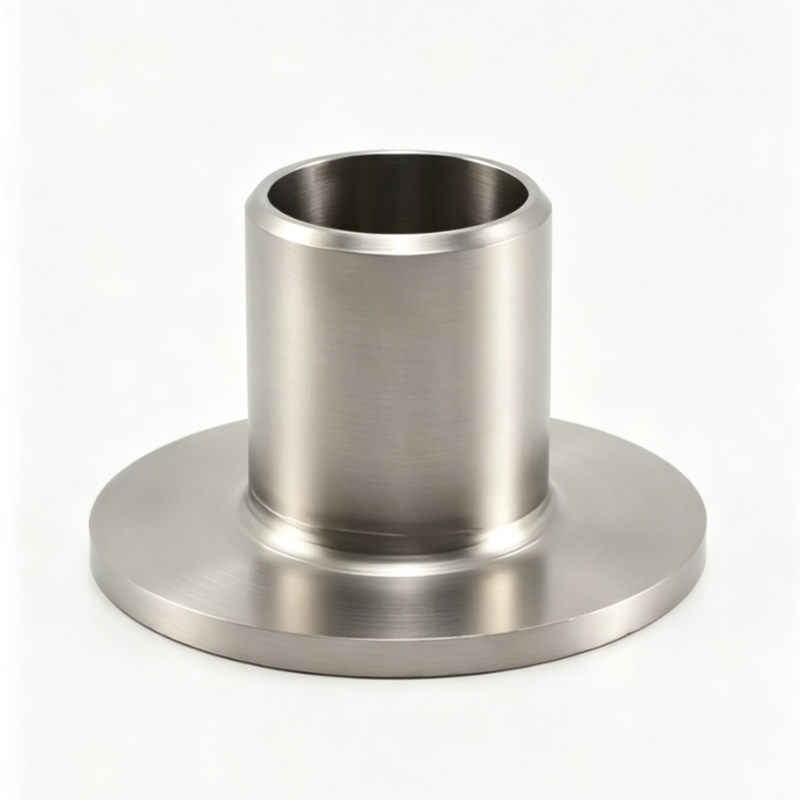 ASTM B363 ASME B16.9, Nps1/2 24 Sch10s Titanium Lap Joint Stub End Long & Short Pattern, for Chemical Marine Desalination Pipeline, Gr2 Seamless Butt Weld Pipe