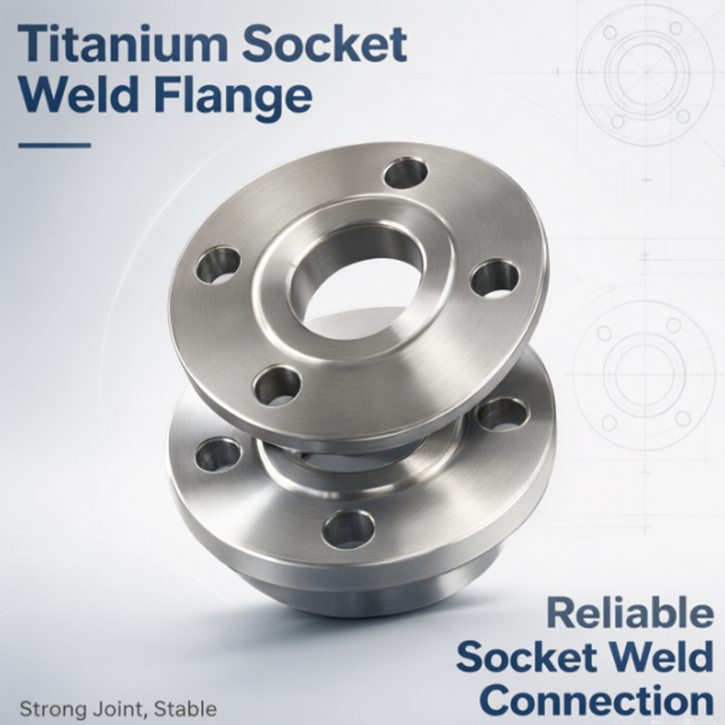 Titanium Socket Weld Flange Gr2 Gr5 Class150-2500 / PN10-PN160 Corrosion Resistant For Oil Gas Chemical Marine
