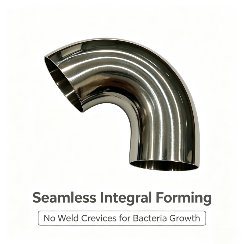 CIP SIP Compatible Titanium 180° Sanitary Return Bend