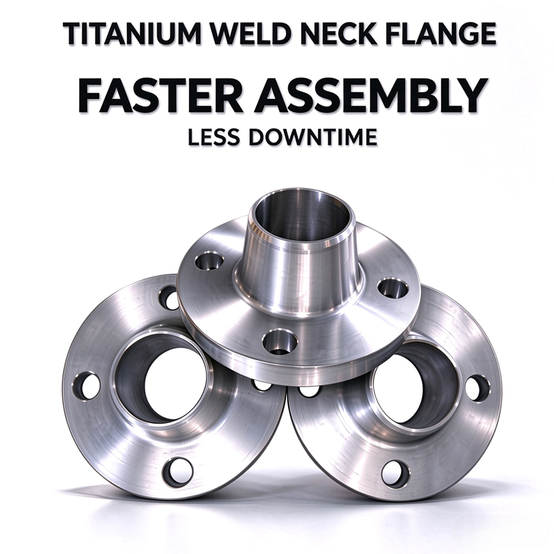 SLIP-ON TITANIUM FLANGE, Gr2 ASTM B363 Corrosion Resistant, For Chemical & Offshore Industry, Factory Direct Wholesale Supplier