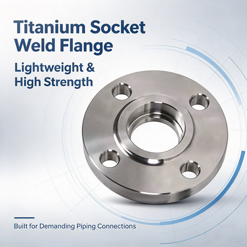 Titanium Socket Weld Flange Gr2 Gr5 Class150-2500 / PN10-PN160 Corrosion Resistant For Oil Gas Chemical Marine