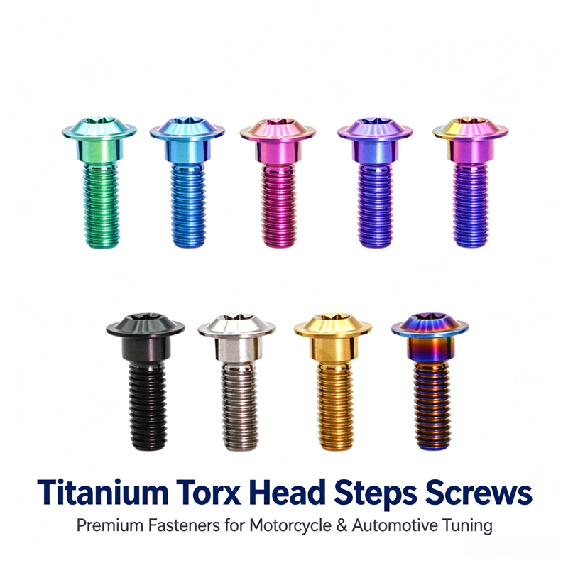TC4 Titanium Torx Head Steps Screw Anodized Anti-seize Fastener For Racing Modification