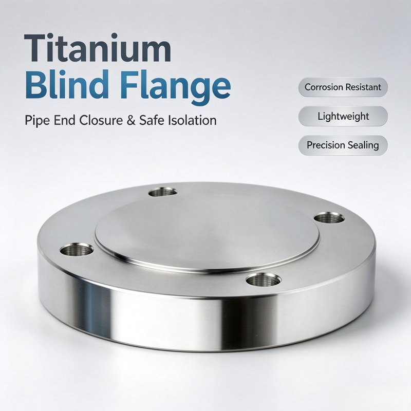 DN15 1/2" Gr2 Titanium Blind Flange ASME B16.5, Factory Direct Anti-Corrosion Blind Flange for Chemical Pipeline