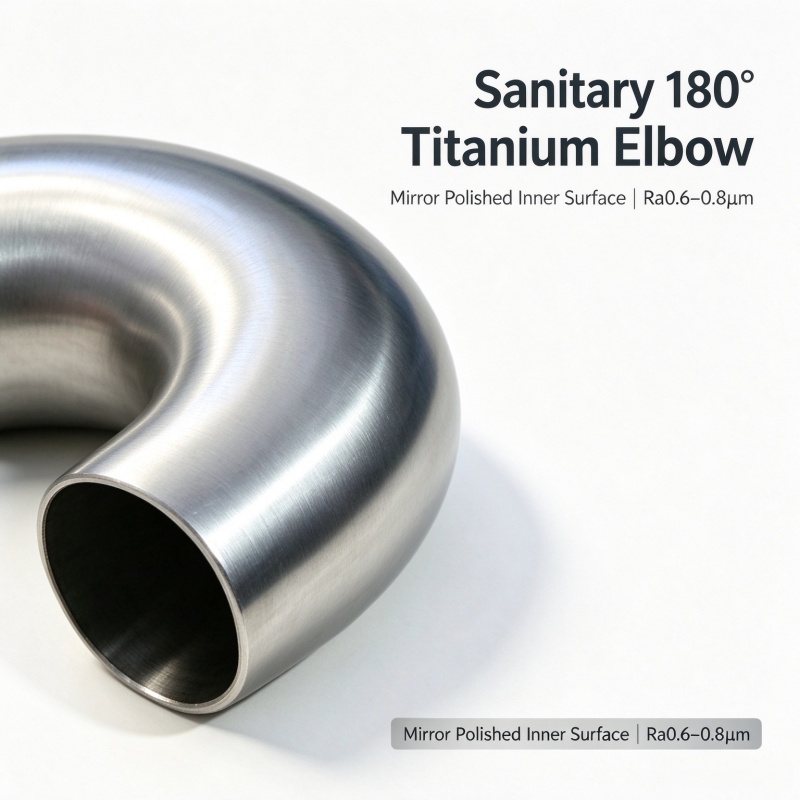 Gr2 Sanitary Titanium 180° Return Bend ASME BPE Mirror Polished
