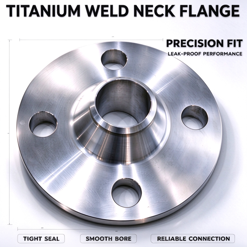SLIP-ON TITANIUM FLANGE, Gr2 ASTM B363 Corrosion Resistant, For Chemical & Offshore Industry, Factory Direct Wholesale Supplier