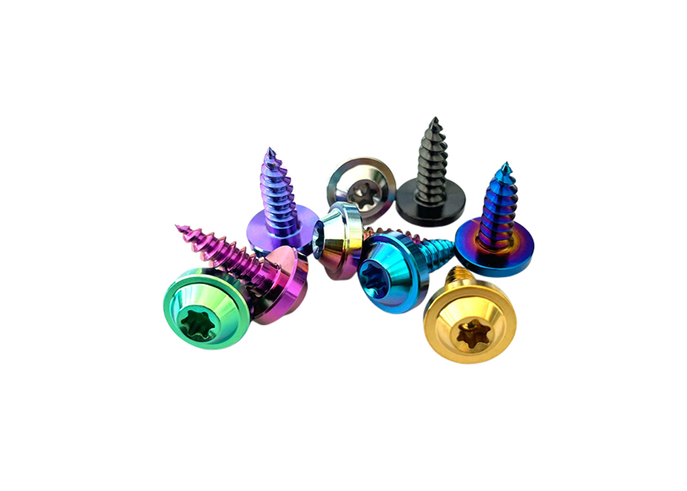 Titanium Self-Tapping Torx Head Screws for Motorcycle Plate