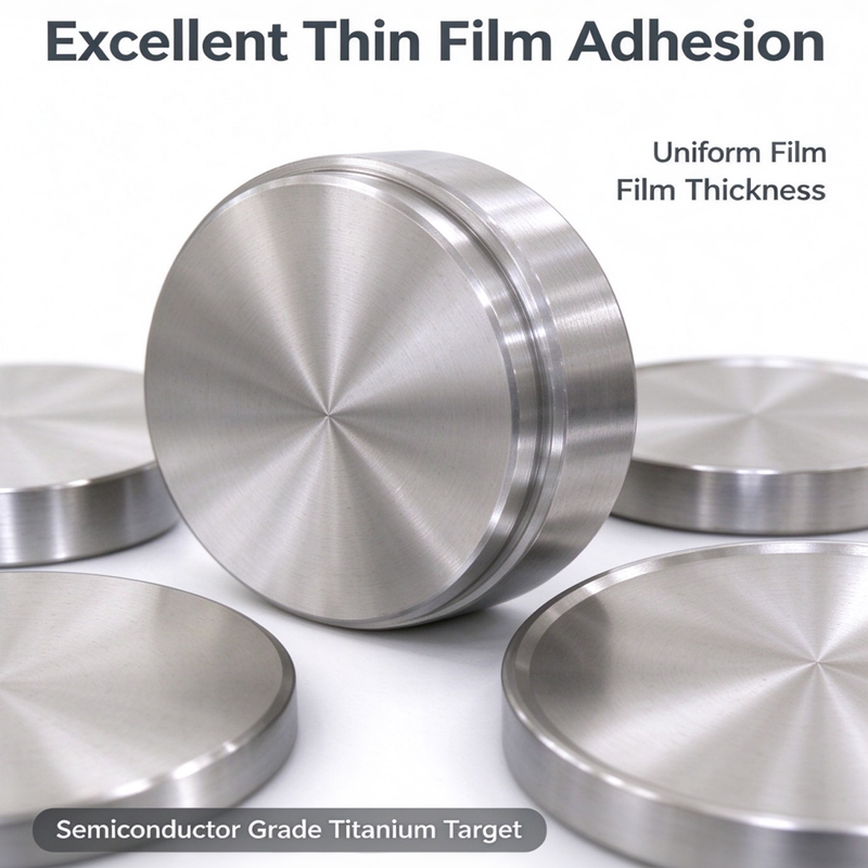 Titanium Round Sputtering Target, 99.99% Purity, Low Oxygen Content, For LCD Display Thin Film Deposition, Chinese Titanium Material Bulk Supply