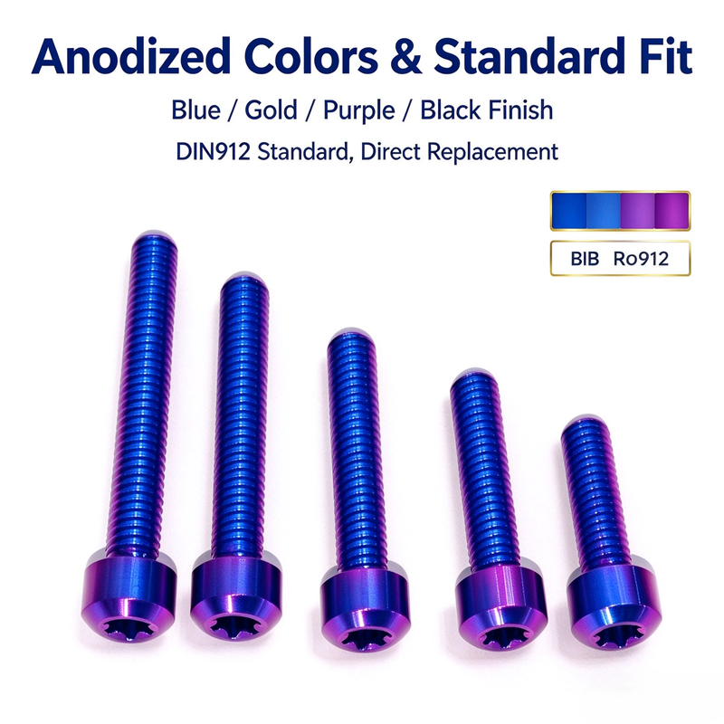 DIN Standard Titanium Alloy Torx Socket Head Screws Wholesale Lightweight Titanium Fastener Manufacturer