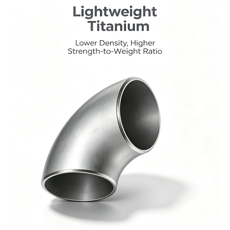Short Radius SR Titanium 45 Degree Pipe Bend Non-magnetic Industrial Titanium Fitting