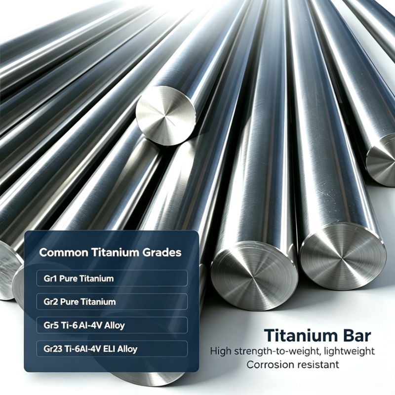 Straight Precision Ground Titanium Round Bar, AMS4928 ASTM B348 Grade23 ELI Titanium, Low Modulus Corrosion Proof Titanium Rod for Orthopedic Screws