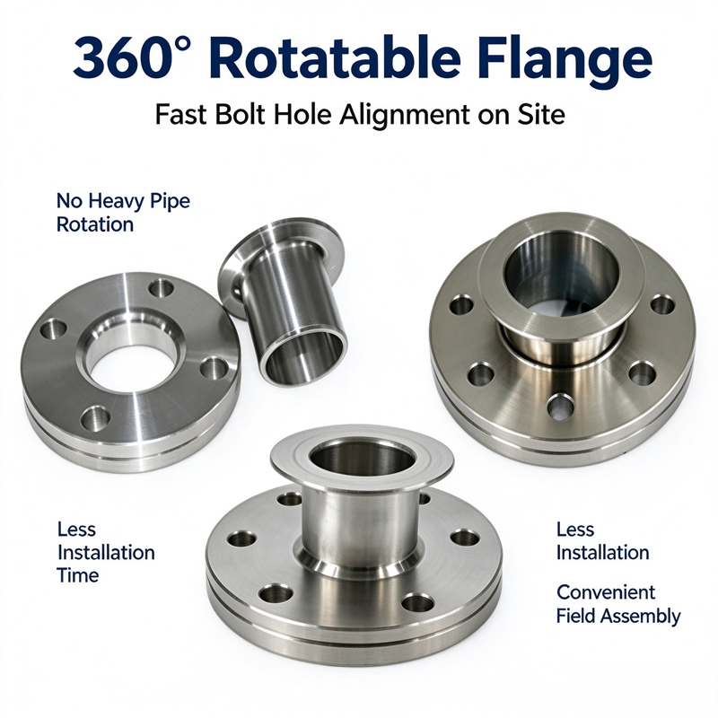 Welded Ring Lap Joint Flange (Butt Weld Ring Loose Flange) - Custom Titanium & Alloy Steel Flanges | Factory Direct Supply