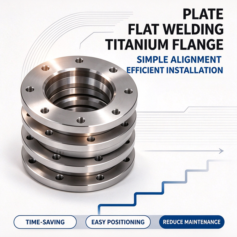 Plate Flat Welding Titanium Flanges, Gr2 ASTM B381 Corrosion Resistant, For Low Pressure Chemical Pipeline, Factory Direct Wholesale Supplier