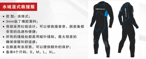 水域湿式救援服