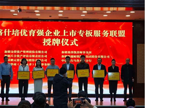 银穗财税集团正式入选喀什地区企业上市专板服务联盟