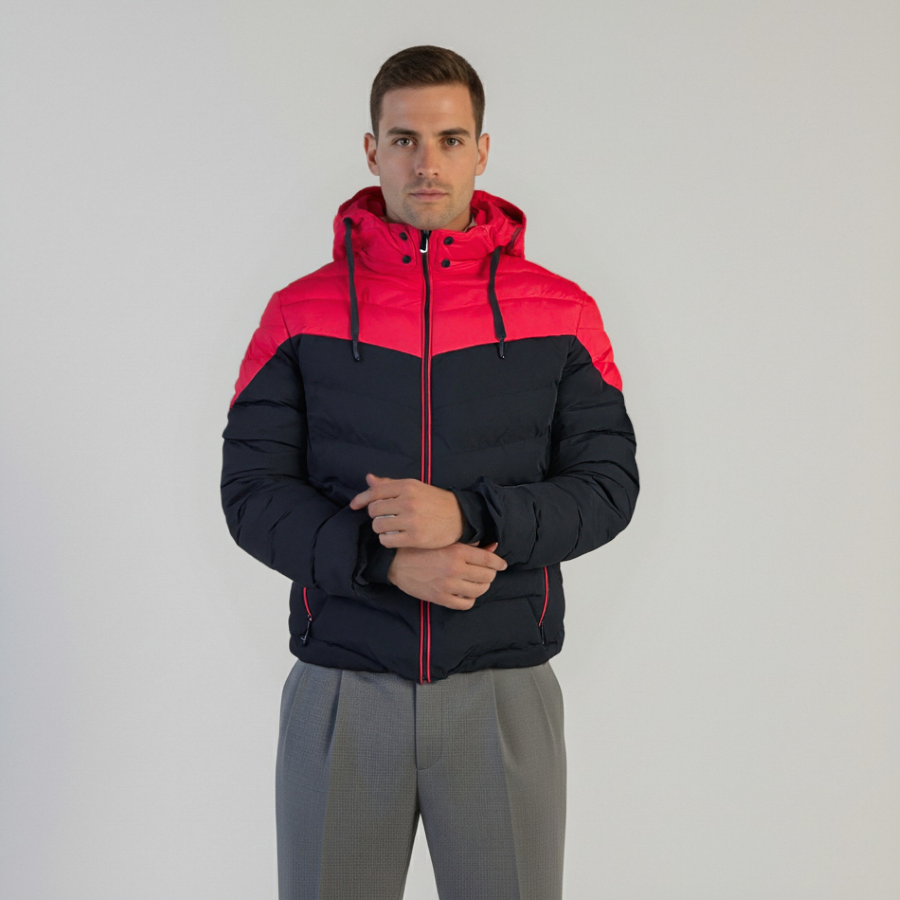 MEN SOLID PADDING JACKET