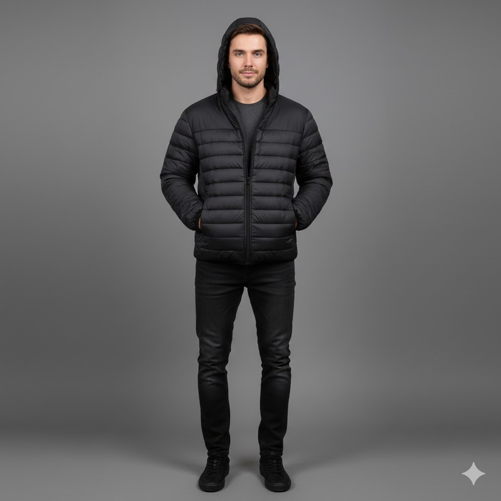 MEN SOLID PADDING JACKET(1)