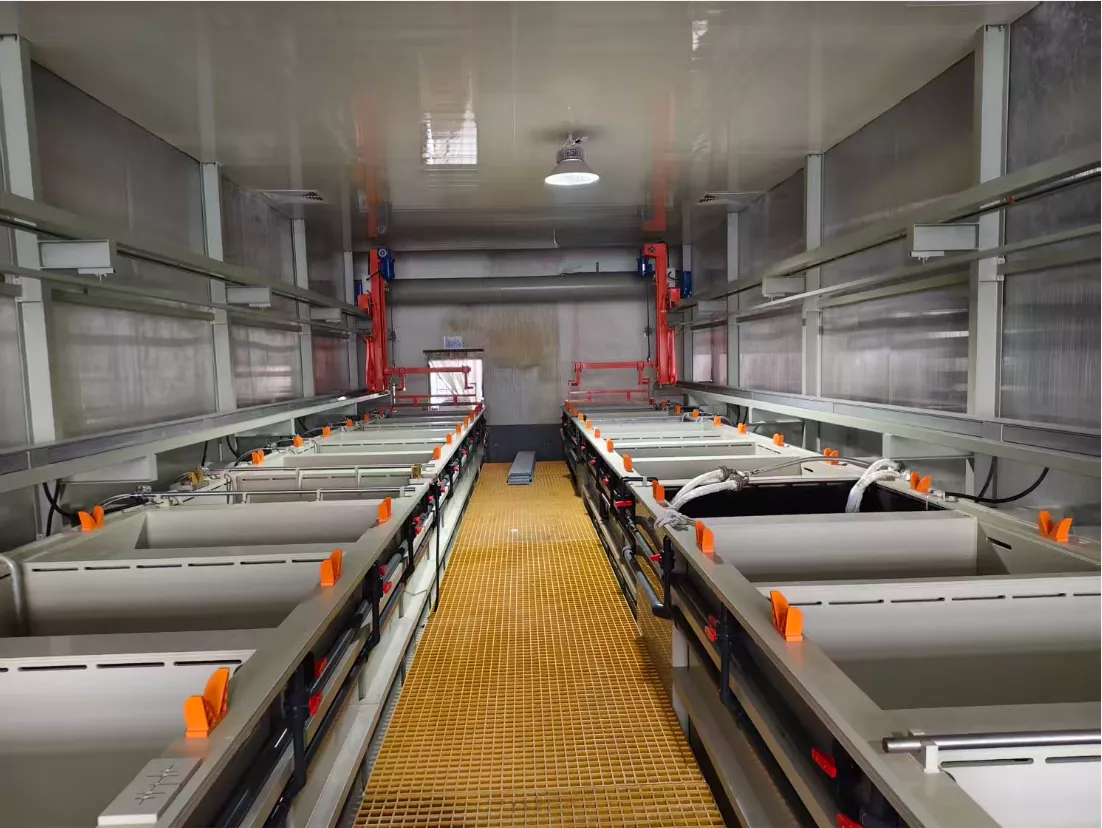 Automatic silver plating production line