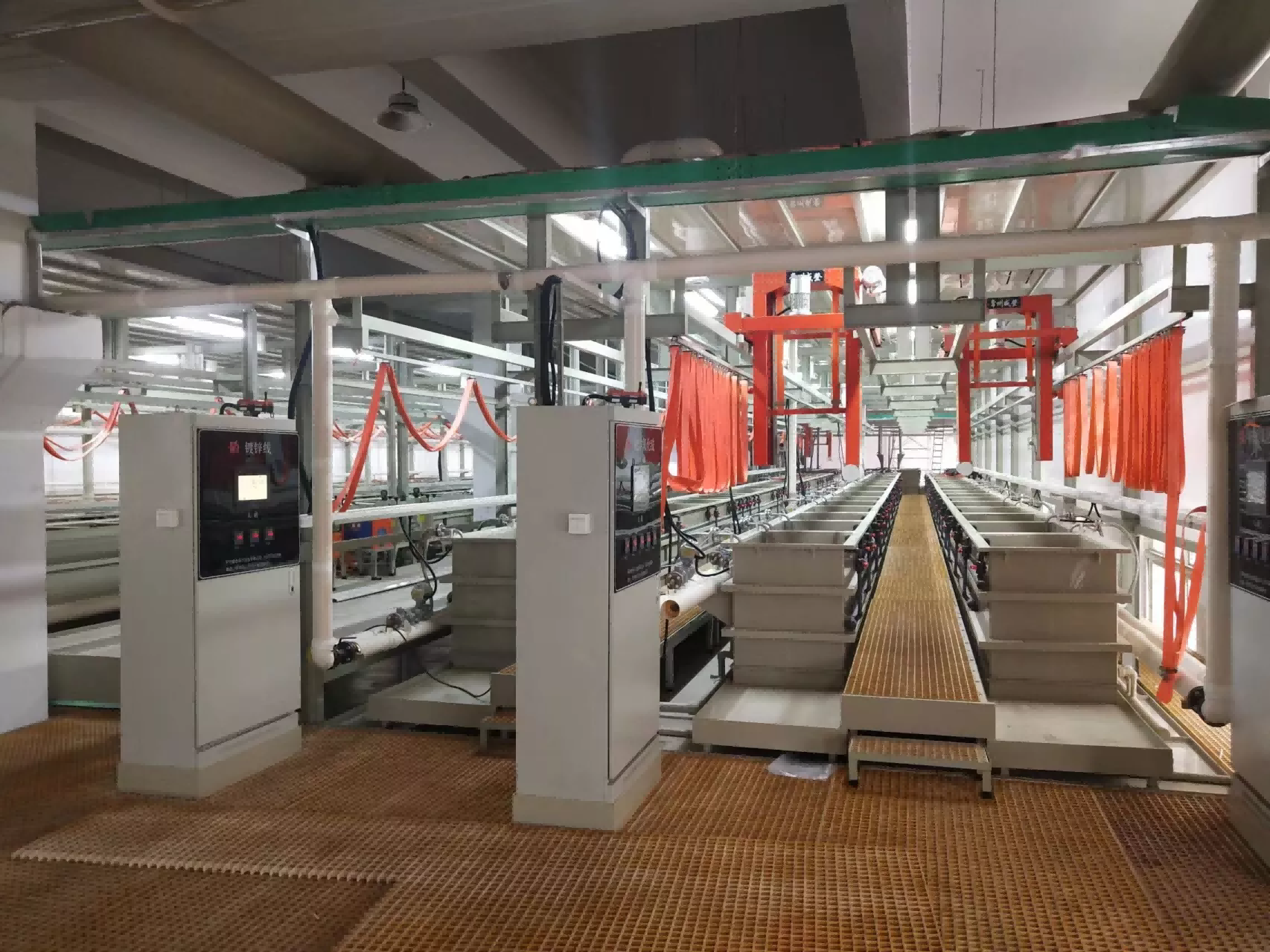 Fully automatic chemical nickel production line