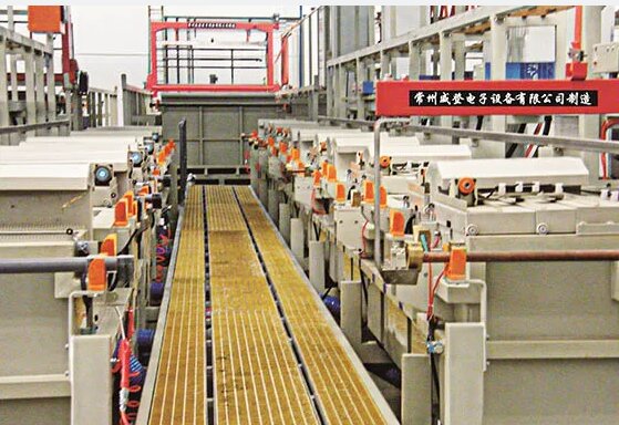 Fully automatic chemical nickel production line