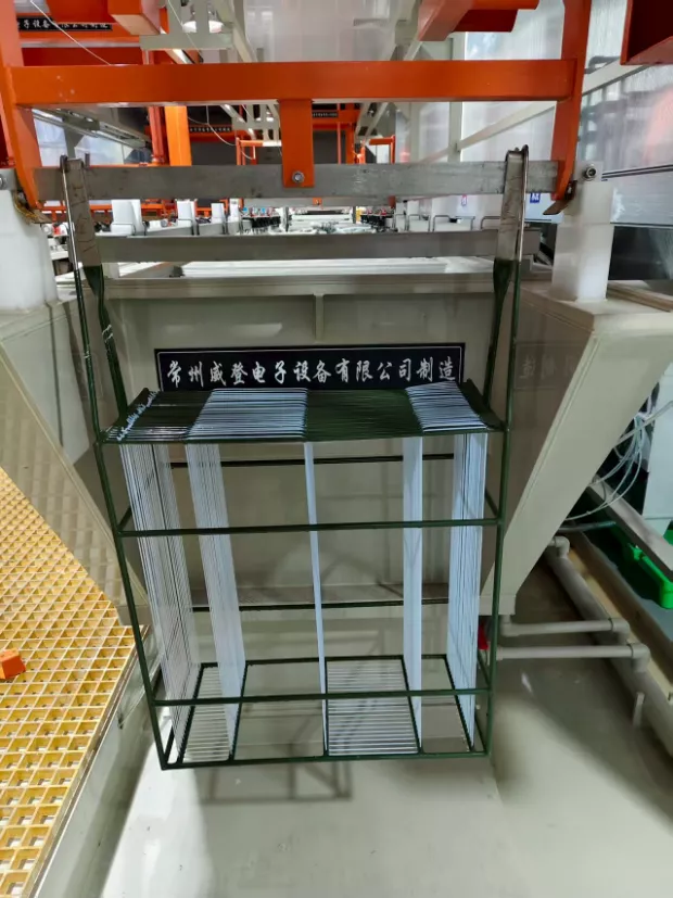 Plastic plating production line