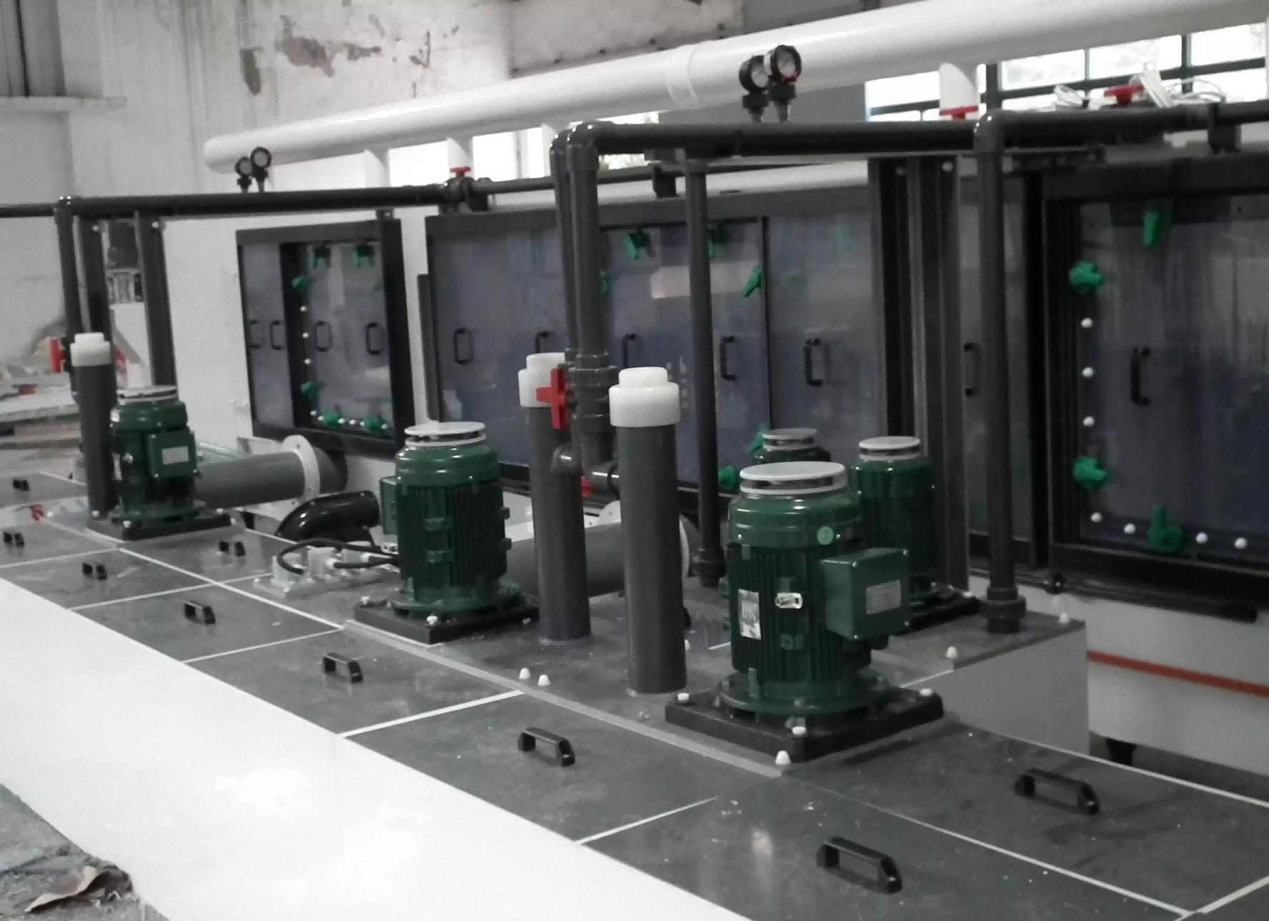 Vertical etching production line for LED display screens
