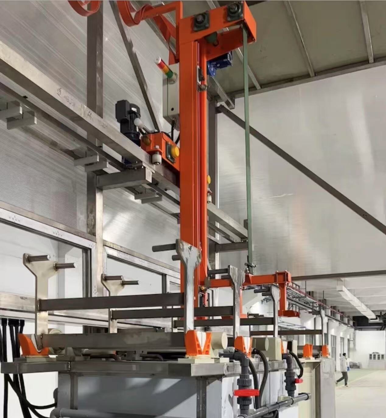 Fully automatic chemical nickel production line