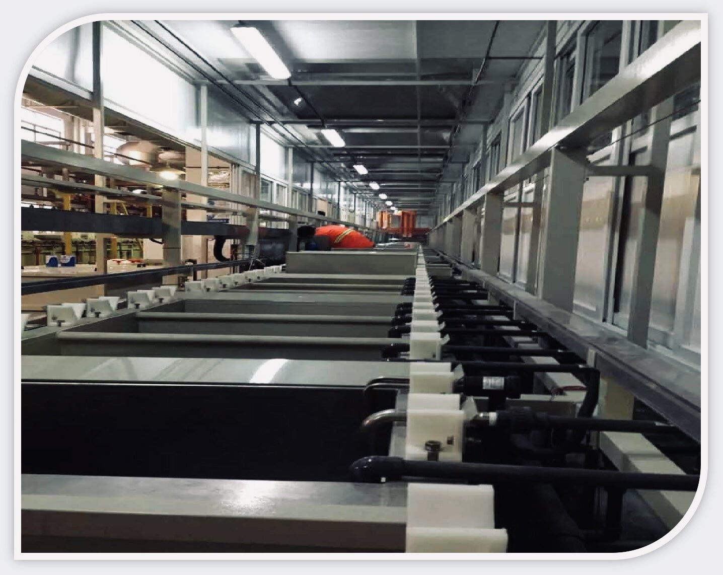 Galvanised plating line